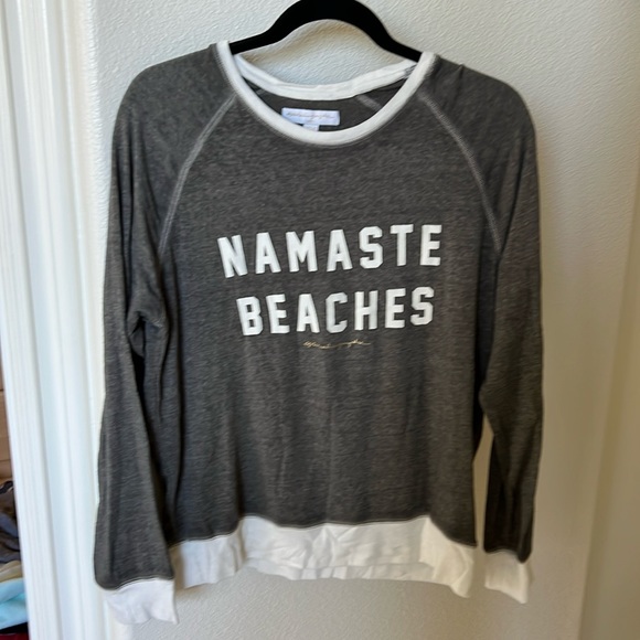 Spiritual Gangster - Namaste Beaches Sweatshirt Size Large Worn Once - Picture 1 of 3